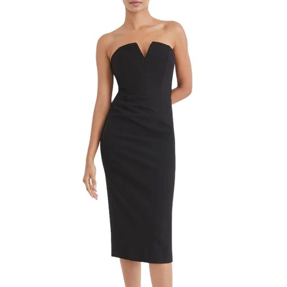 Veronica Beard Nani strapless midi dress - Picture 4 of 5